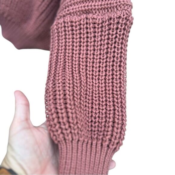 POL oversized chunky sweater size large academia comfy boho collegiate western - Picture 5 of 7